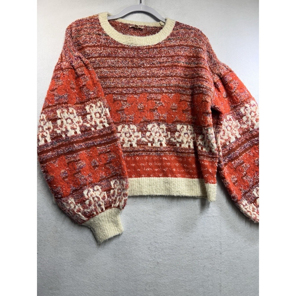 JODIFL‎ Womens Balloon Sleeve Pullover Sweater Size Small
